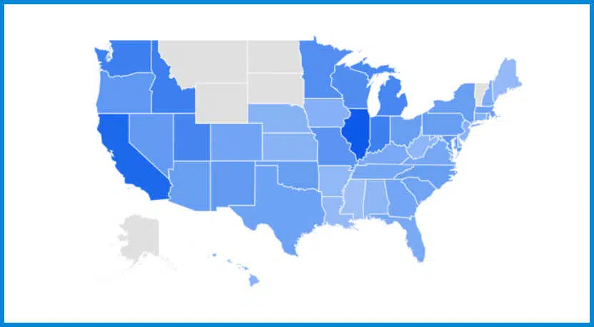 Google Trends, theaters open near me