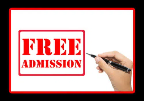 free admission, free tickets, free seat filler tickets