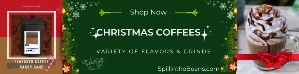 Christmas coffees, spillinthebeans.com
