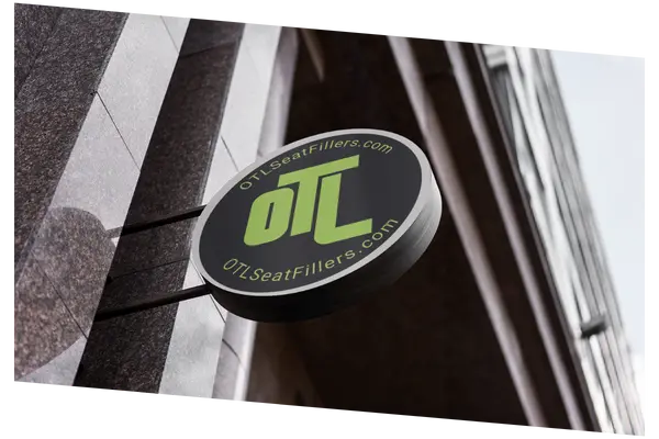 A sign with the OTL logo and OTLSeatFillers.com on it.