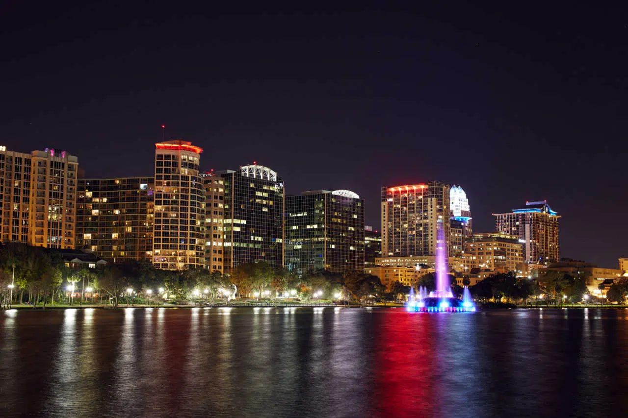 Orlando FL, Orlando at night