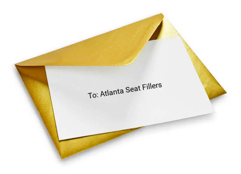 invite seat fillers, Atlanta seat fillers invite