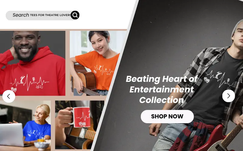beating heart of entertainment collection on OTLSeatFillers.com, gifts for theater lovers, gifts for music lovers