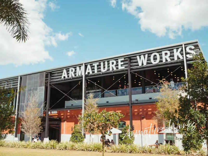 Armature Works exterior on Tampa Riverwalk, food hall and market gift card idea