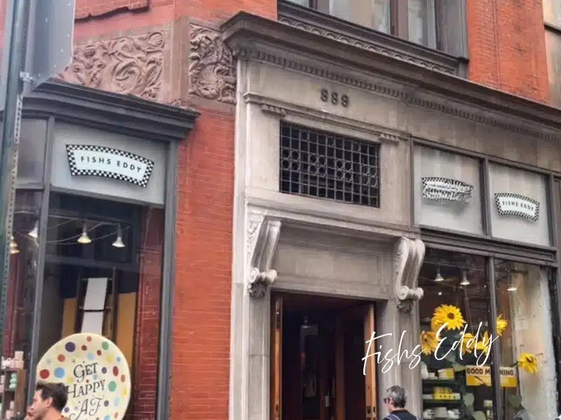 Fishs Eddy storefront at 889 Broadway—quirky NYC dishware & gifts idea.