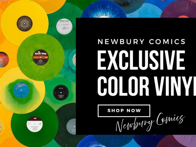 Newbury Comics exclusive color vinyl records—Boston music gift idea.
