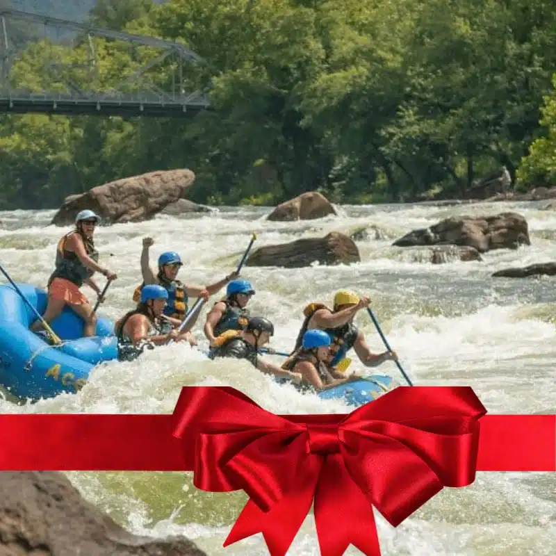 Extreme experience gift – whitewater rafting trip for groups.