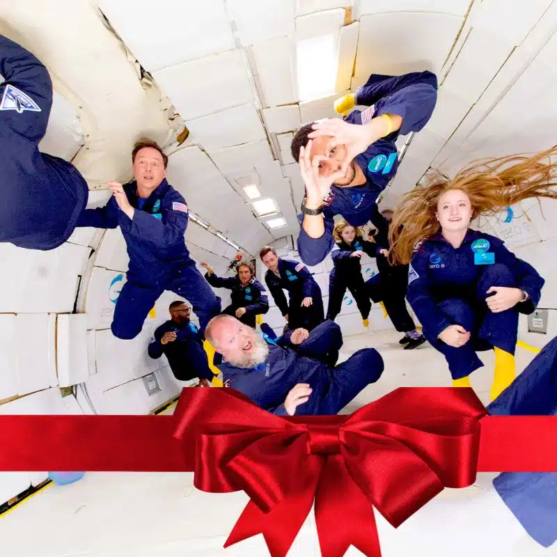Extreme experience gift – zero-gravity flight adventure.