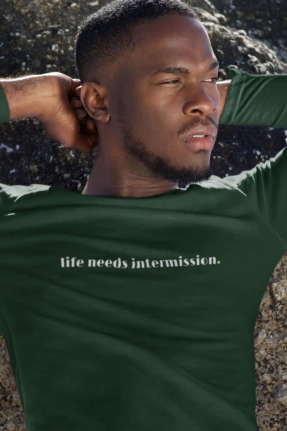 Life Needs Intermission Long Sleeve T-Shirt - Dark Shirt Version by Applausewear by OTL