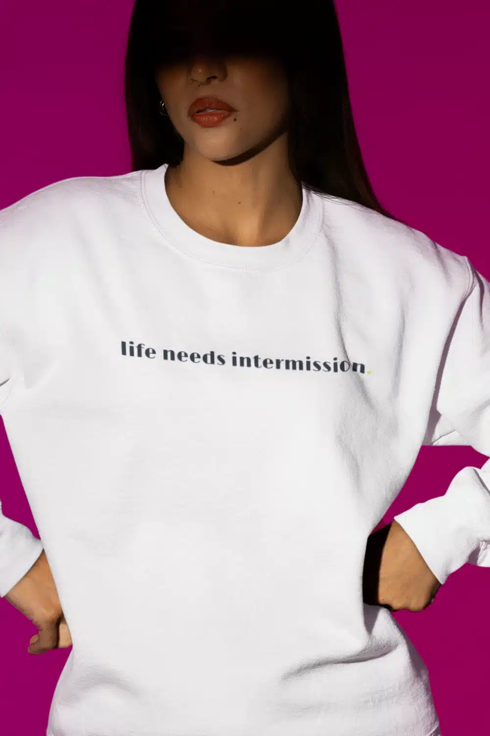 Life Needs Intermission Crewneck Sweatshirt - Light Version by Applausewear by OTL