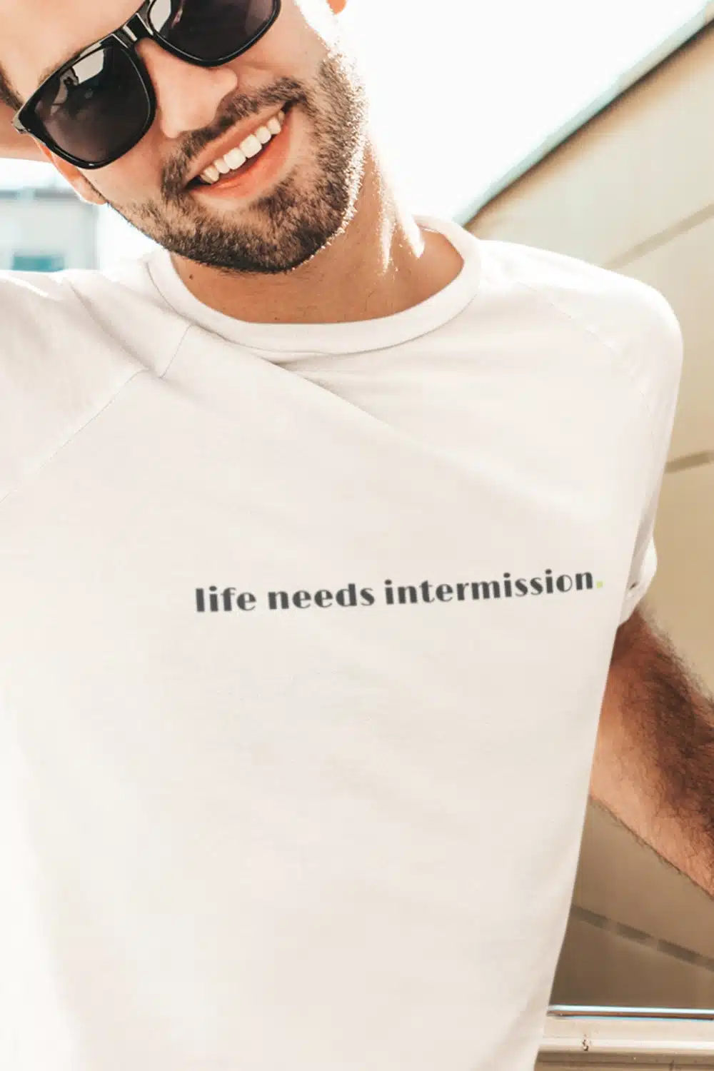 Life Needs Intermission T-Shirt - Light Shirt Version by Applausewear by OTL