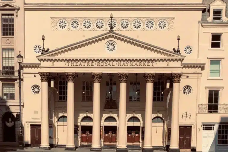 Theatre Royal Haymarket in London, featured in OTL Seat Fillers' Historic Theatres of the US and UK series.